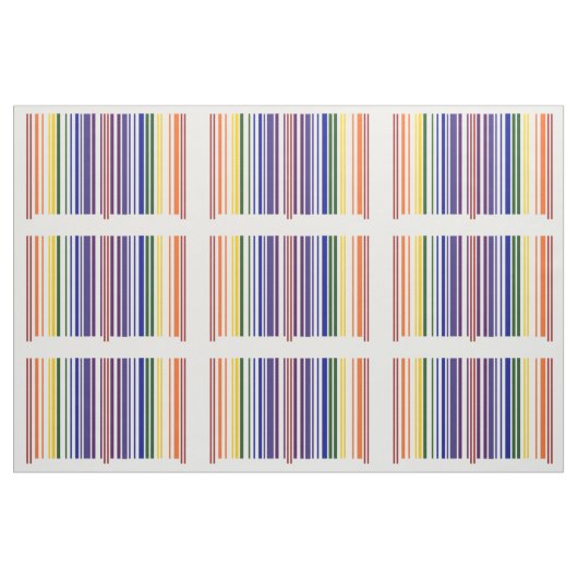 Double tissu géométrique de motif de code barres (Fat Quarter)