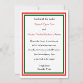 Double Triage de Noël -5x7 Faire-part de mariage (Devant)