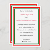 Double Triage de Noël -5x7 Faire-part de mariage (Devant / Derrière)