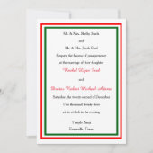 Double Triage de Noël -5x7 Faire-part de mariage (Devant)
