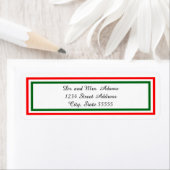 Double Triage de Noël - Étiquette d'adresse de ret (En situation)