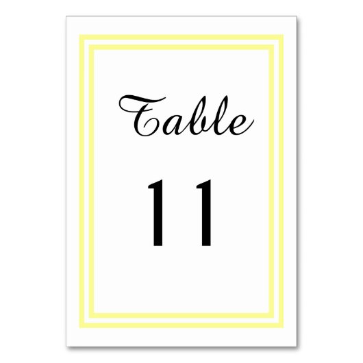 Double Triage Jaune Doux - Carte Table (Par défaut)