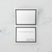 Double triage noir - Carte de remerciements (Intérieur)