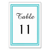Double triage Turquoise - Carte de table (Dos)