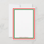 Double Trim de Noël -3x5 Invitation de fête de Noë (Dos)