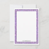 Double Trim Purple - Invitation Bachelorette 3x5 (Dos)