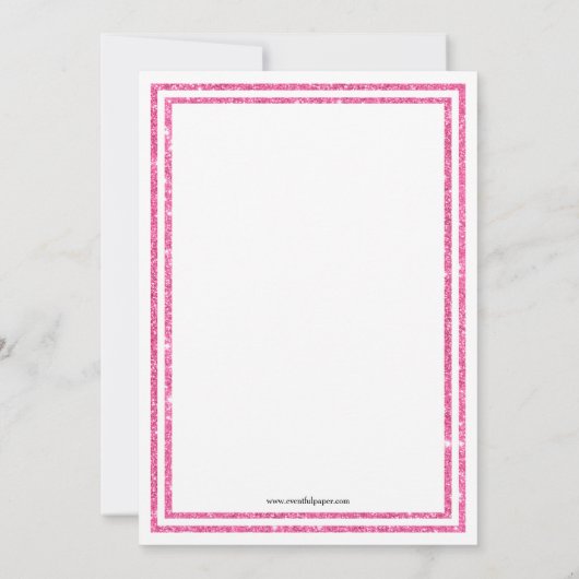 Double Trim Rose -Bachelorette Party Invitation (Dos)