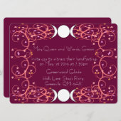 Double trois dans une invitation lesbienne de (Devant / Derrière)