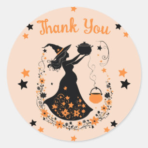 Double Trouble Brew - Een Tweeling Halloween Baby  Ronde Sticker