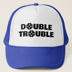 DOUBLE TROUBLE casquettes de pickleball pour équip
