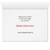 Double Trouble Corgi Dog Christmas (Binenzijde Horizontaal (Onderkant))