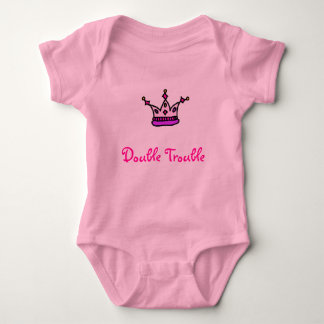 Double Trouble-Girl tweeling Romper