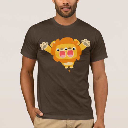 Double Trouble mignon dessin animé lion T-shirt (Devant)