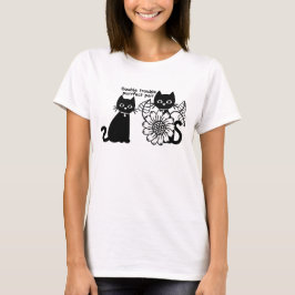 Double Trouble Purfect Pair Cat T-shirt