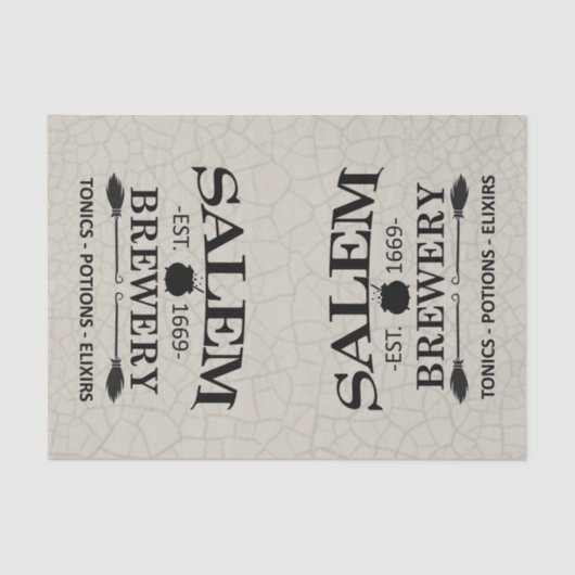 Double Trouble Salems - Gebarsten achtergrond Tissuepapier (Voorkant)