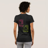 "Double Trouble" T-shirt in 2 kleuren (Achterkant volledig)