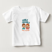 Double Trouble Twins T-Shirt – Cute Funny Gift for (Voorkant)
