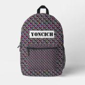 Double Yin Yang Spiral van Kenneth Yoncich Bedrukte Rugzak (Voorkant)