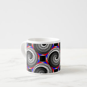 Double Yin Yang Spiral van Kenneth Yoncich Espresso Kop