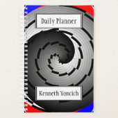 Double Yin Yang Spiral van Kenneth Yoncich Planner (Voorkant)