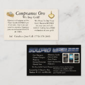 Doubles jewlery de voiture et carte de visite de (Devant / Derrière)