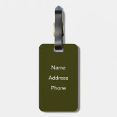 Doubles Tennis Match Bagagelabel (Achterkant verticaal)