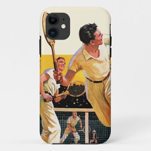 Doubles Tennis Match Case-Mate iPhone Case (Achterkant)