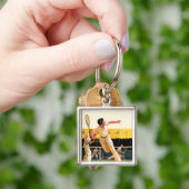 Doubles Tennis Match Sleutelhanger (Hand)