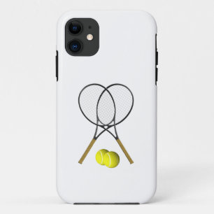 Doubles Tennis Sport Thema iPhone 11 Hoesje