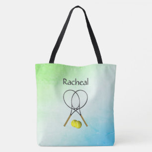Doubles Tennis Sport Thema gepersonaliseerd Draagtas