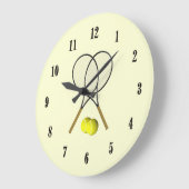 Doubles Tennis Sport Theme Grote Klok (Hoek)