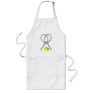 Doubles Tennis Sport Theme Lang Schort