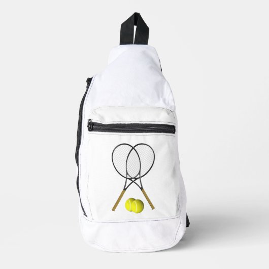 Doubles Tennis Sport Theme Sling Bag (Voorkant)