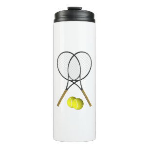 Doubles Tennis Sport Theme Thermosbeker