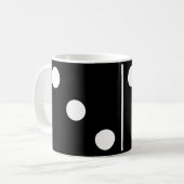 Doubles trois dominos noirs Mug (Devant gauche)