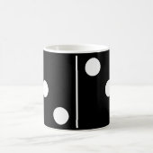 Doubles trois dominos noirs Mug (Centre)
