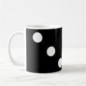 Doubles trois dominos noirs Mug (Gauche)