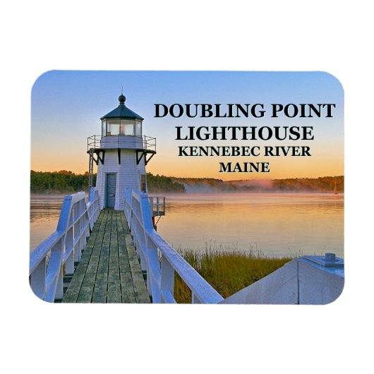 Doubling Point Lighthouse, Arrowsic Island Magneet (Horizontaal)