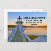 Doubling Point Lighthouse, Maine Briefkaart (Voorkant / Achterkant)