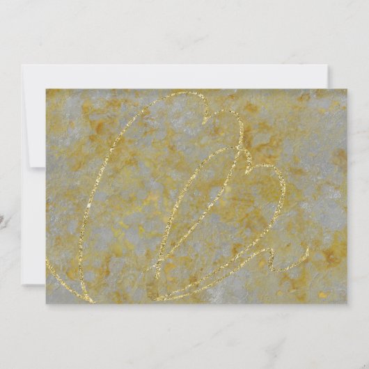 Doublure en argent faire-part de mariage (Dos)