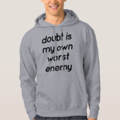 Doubt Mannen Basic Hoodie (Voorkant)