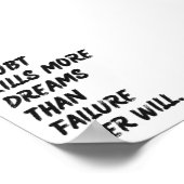 Doubt tue Dreams Decor Print | Poster tendance (Coin)