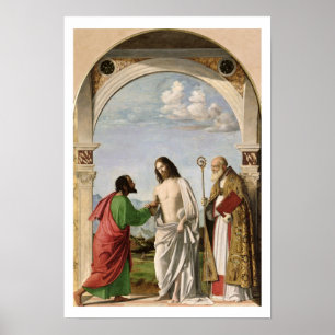 Doubting Thomas with St. Magnus, c.1504-05 Poster