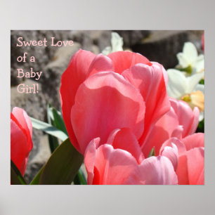 Douce Amour de Bébé Fille impressions Fleurs de Tu