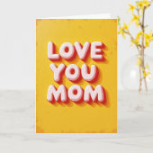 Douce Amour Toi Maman Carte Graphique (Fleur jaune)