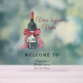 Douce aquarelle de mariage Vin Arc d'accueil (Neutre)
