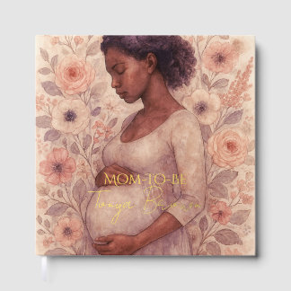 Douce Baby Shower Floral Aquarelle Noir