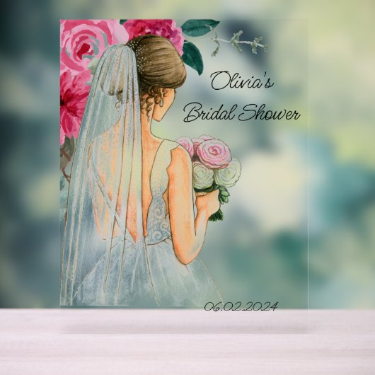Douce baby shower florale rose botanique (Neutre)