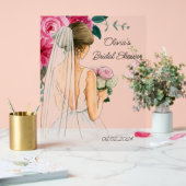 Douce baby shower florale rose botanique (Mariage)