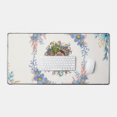 Douce Calme – Harmonie Florale Aquarelle Sarcelle (Clavier et souris)